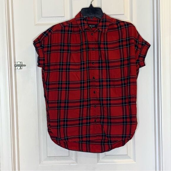 Madewell Central Shirt in Dahl Plaid Size XXS - Picture 2 of 10